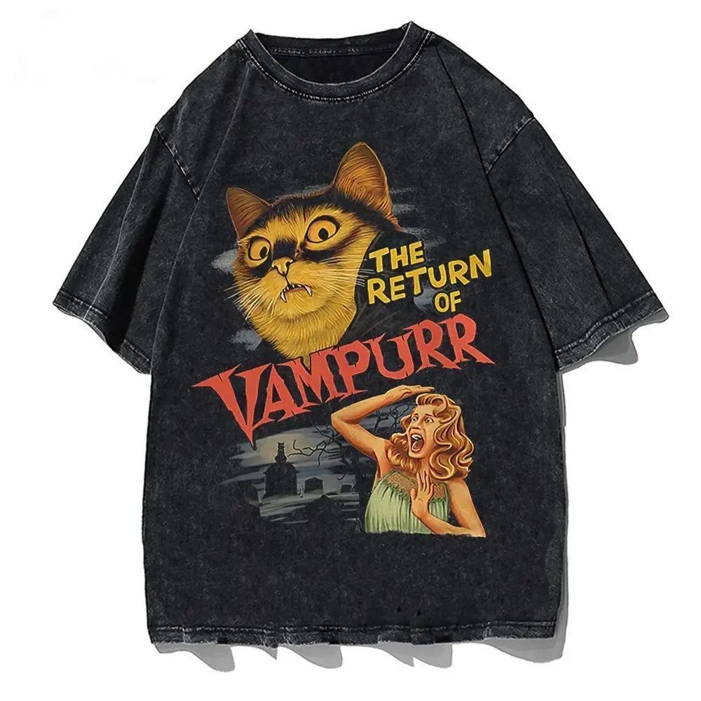 T-shirt Coton Vampire Chat