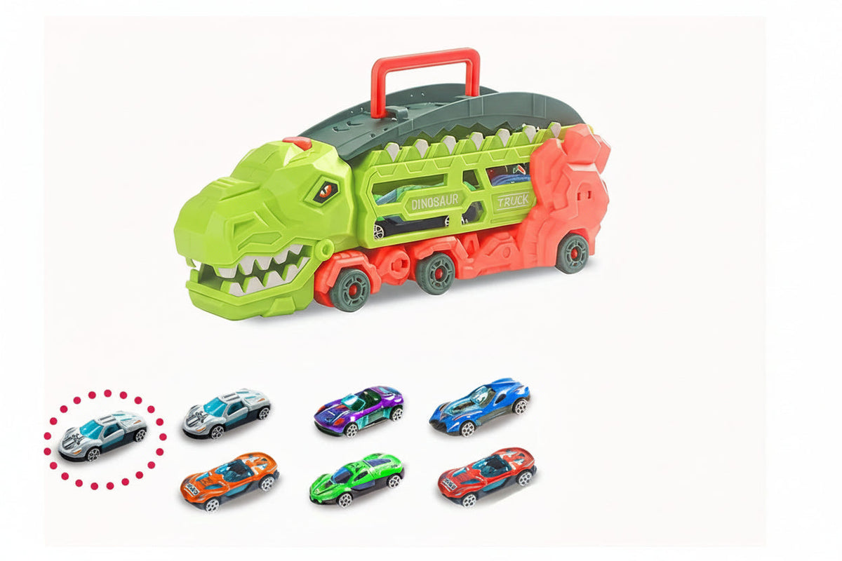Camion Dinosaure 3‑en‑1 – Transport et Rampe