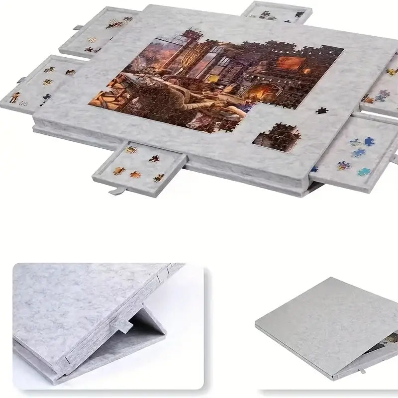 Table de rangement pour puzzles