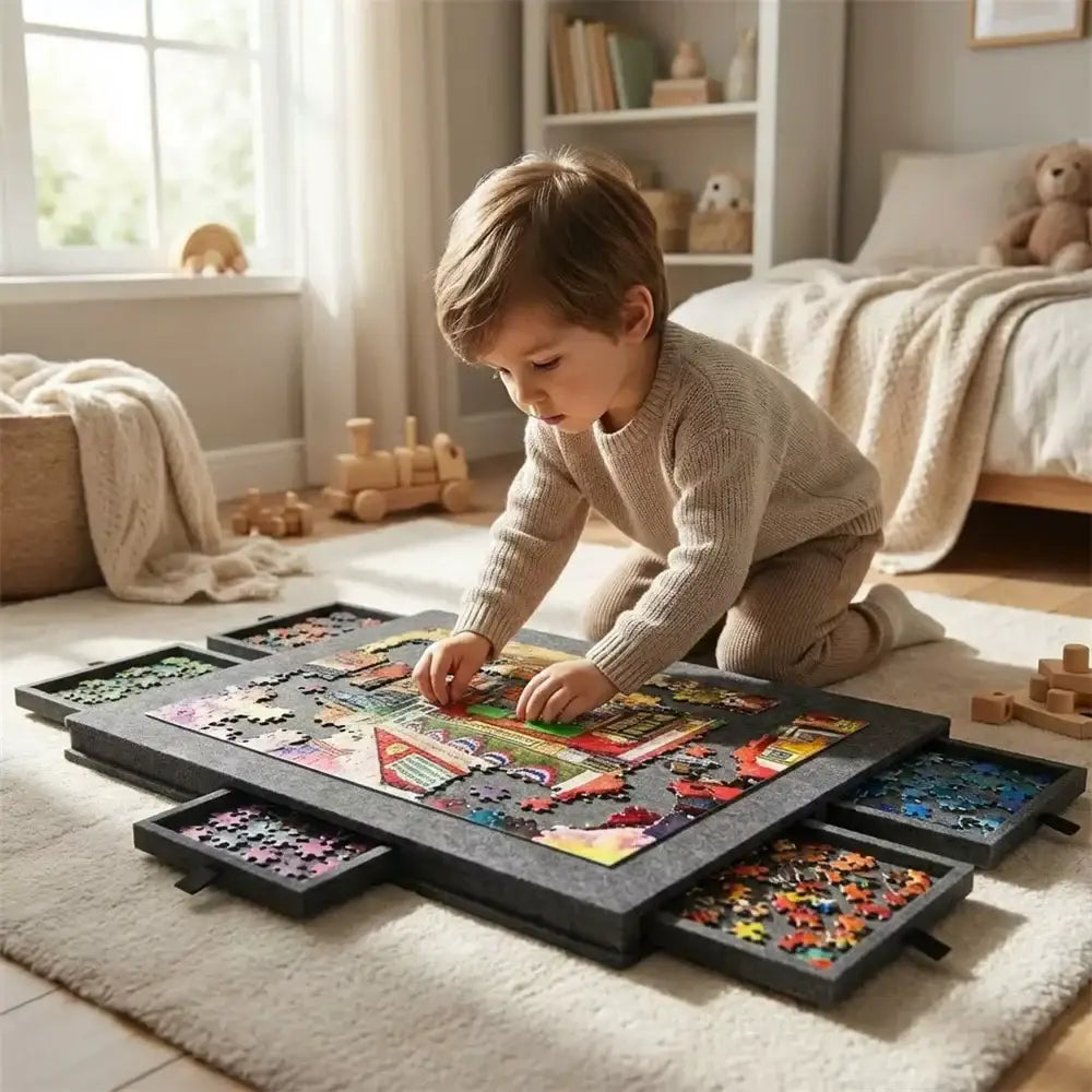 Table de rangement pour puzzles