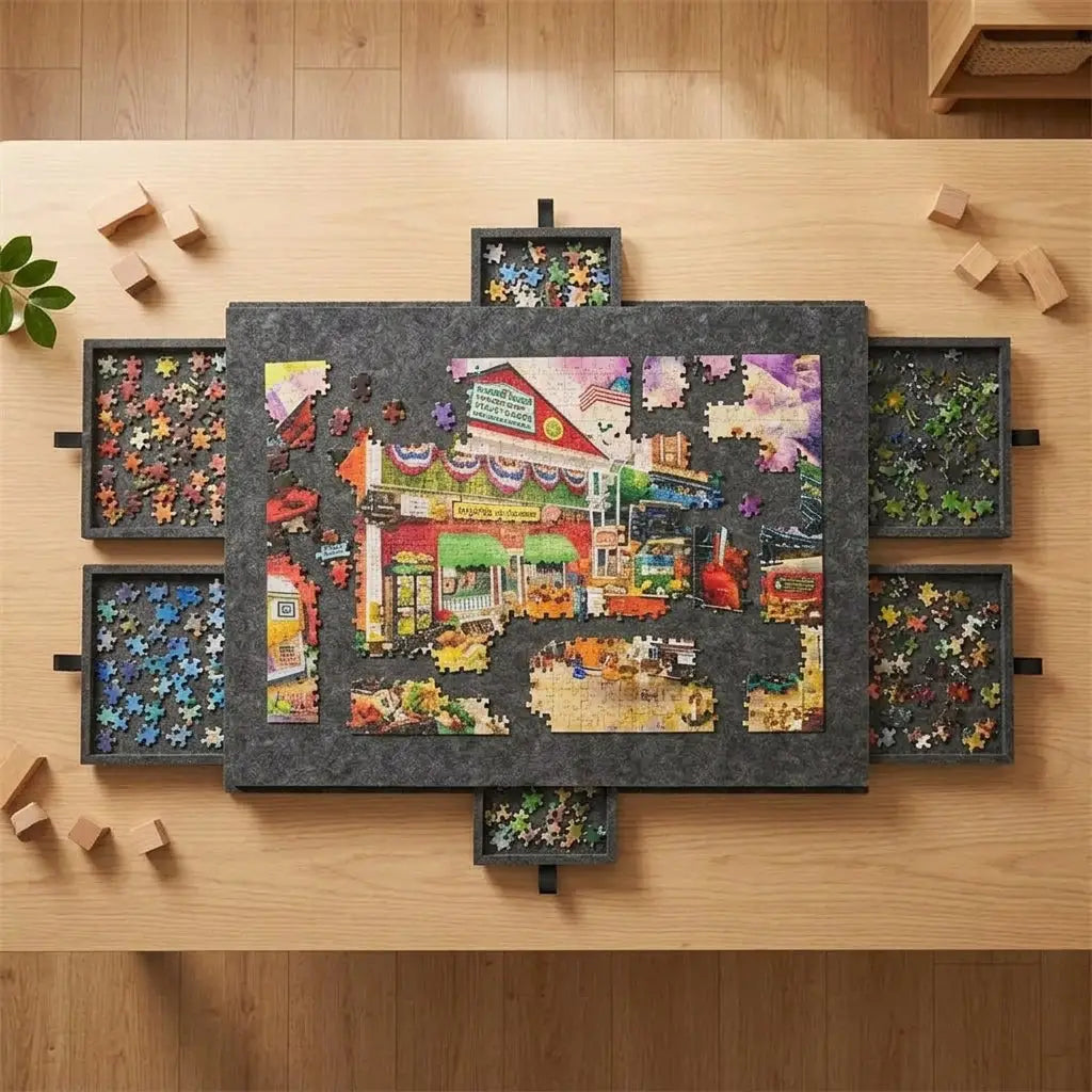 Table de rangement pour puzzles