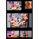 Tableau 3D Led avec figurine Goku vs Super Buu Décoration Dragon Ball Z
