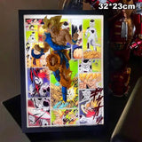 Tableau 3D Led DBZ avec Figurine Goku vs Freezer Décoration Dragon Ball Z