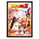 Tableau 3D Led DBZ avec figurine Vegetto vs Super Buu Décoration Dragon Ball Z