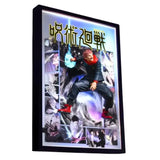Jujutsu Kaisen 3D LED Wall Art with Yuji Itadori Figure, Jujutsu Kaisen Decoration