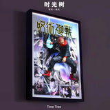 Jujutsu Kaisen 3D LED Wall Art with Yuji Itadori Figure, Jujutsu Kaisen Decoration