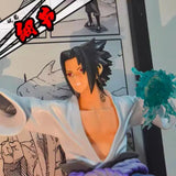 Tableau 3D Led Naruto Shippuden avec figurine Naruto vs Sasuke Vallée de la fin Décoration Naruto