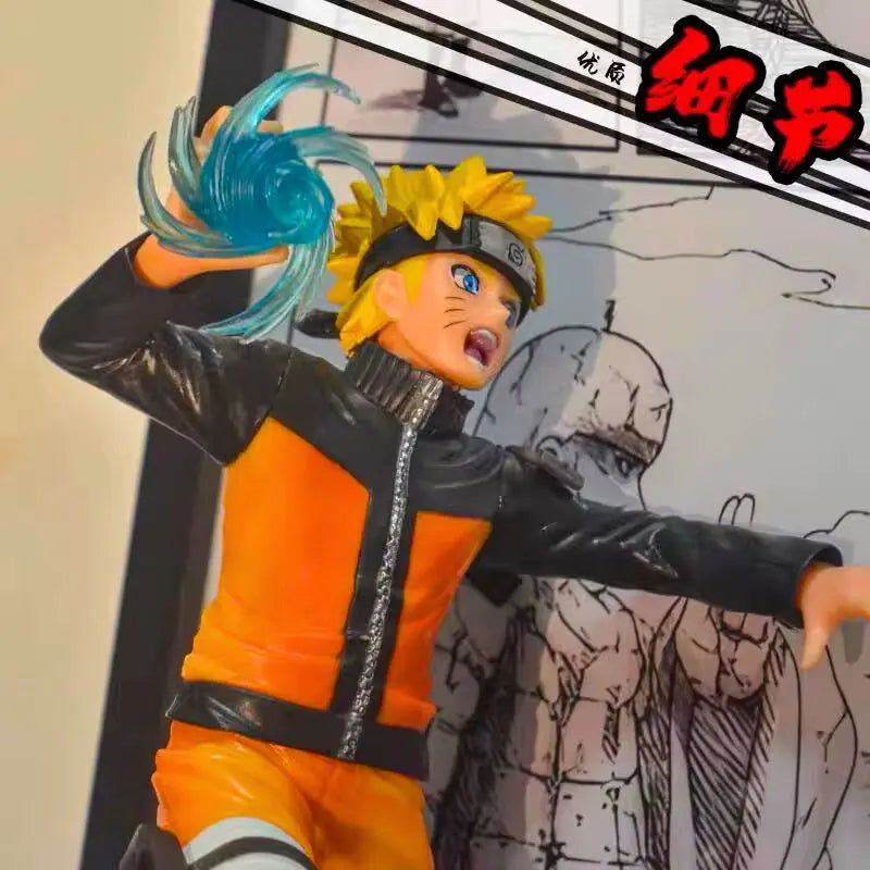 Tableau 3D Led Naruto Shippuden avec figurine Naruto vs Sasuke Vallée de la fin Décoration Naruto