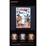 Tableau 3D Led Naruto Shippuden avec figurine Naruto vs Sasuke Vallée de la fin Décoration Naruto