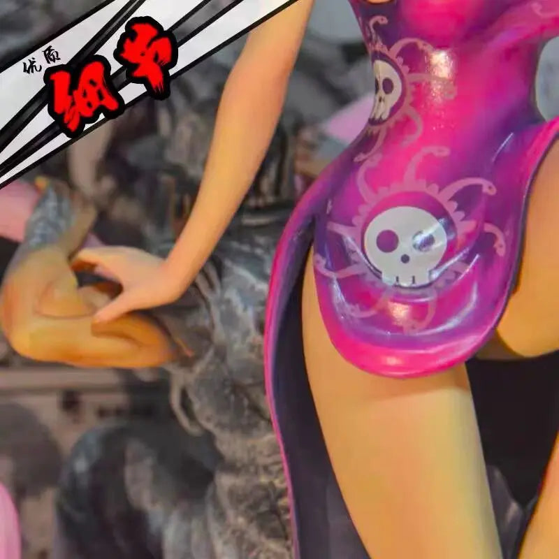 Tableau 3D Led One Piece avec Figurine Boa Hancock Décoration One Piece