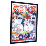 Tableau 3D Led One Piece avec Figurine Nami Zeus Décoration One Piece
