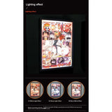 Tableau 3D Led One Piece avec Figurine Nami Zeus Décoration One Piece
