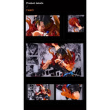 Tableau 3D Led One Piece avec Figurine Portgas D. Ace Décoration One Piece