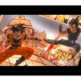 Tableau led 3D DBZ avec Figurine Goku vs Vegeta Décoration Dragon Ball Z