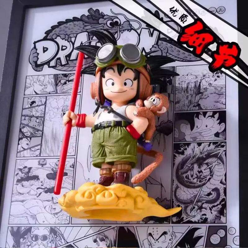 Tableau Led Dragon Ball avec figurine Goku enfant Décoration Canvas Dragon Ball