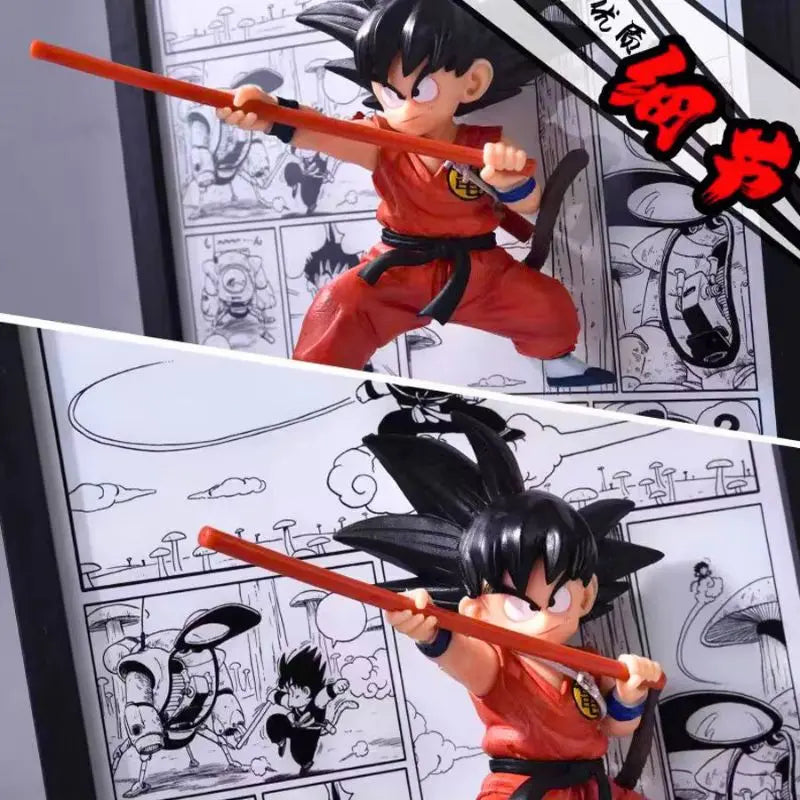 Tableau Led Dragon Ball avec figurine Goku enfant Décoration Canvas Dragon Ball