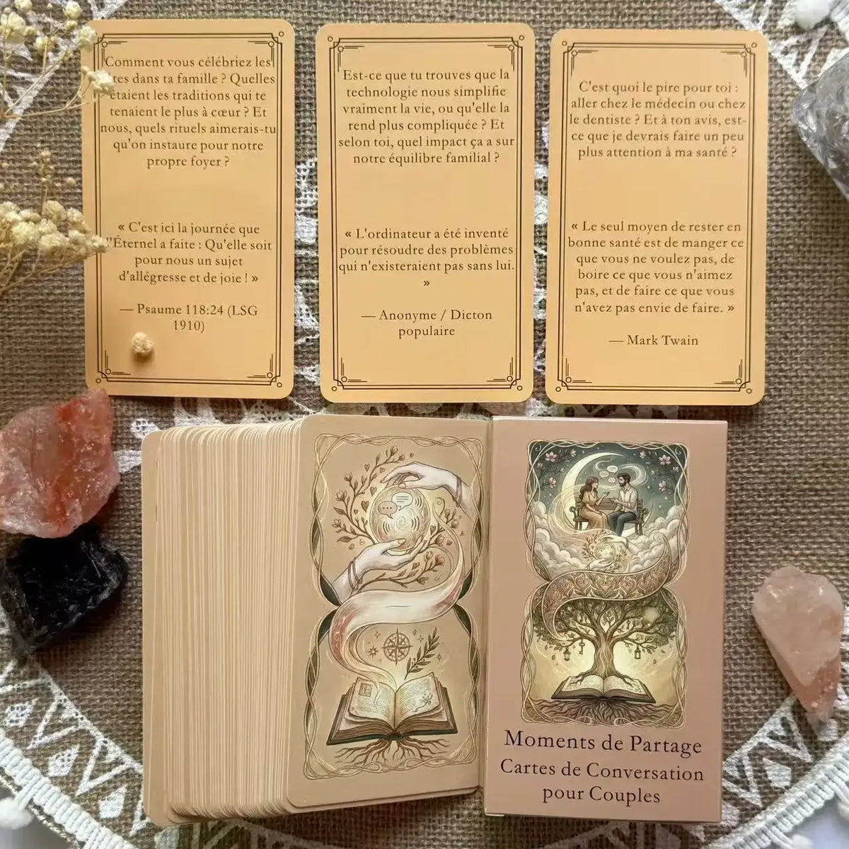 Cartes Tarot Français Conversation pour Couple