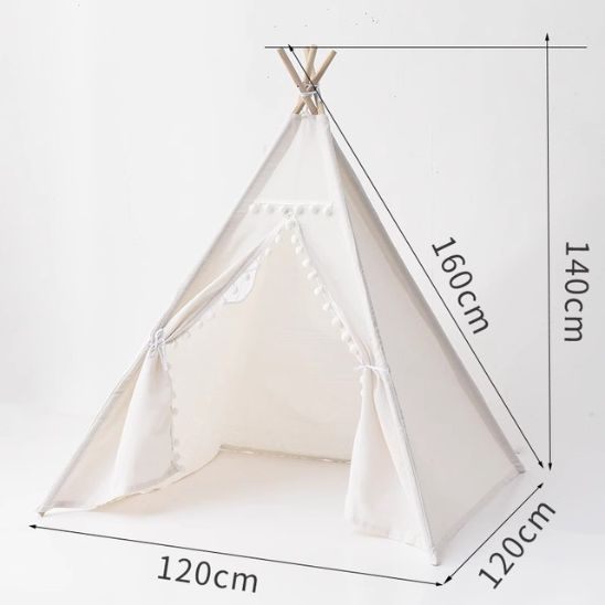 Tipi enfant blanc crème