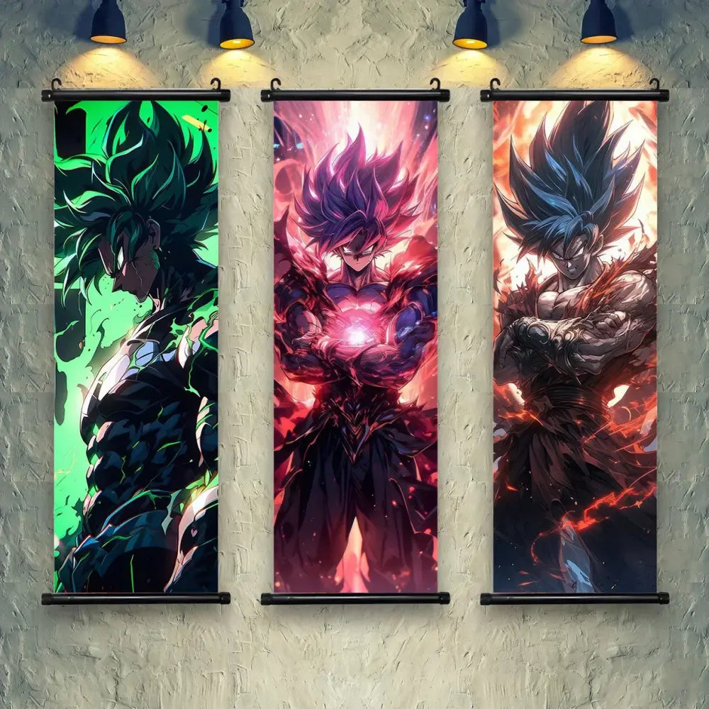 Toile Canvas Déroulante Goku & Vegeta Dragon Ball Z