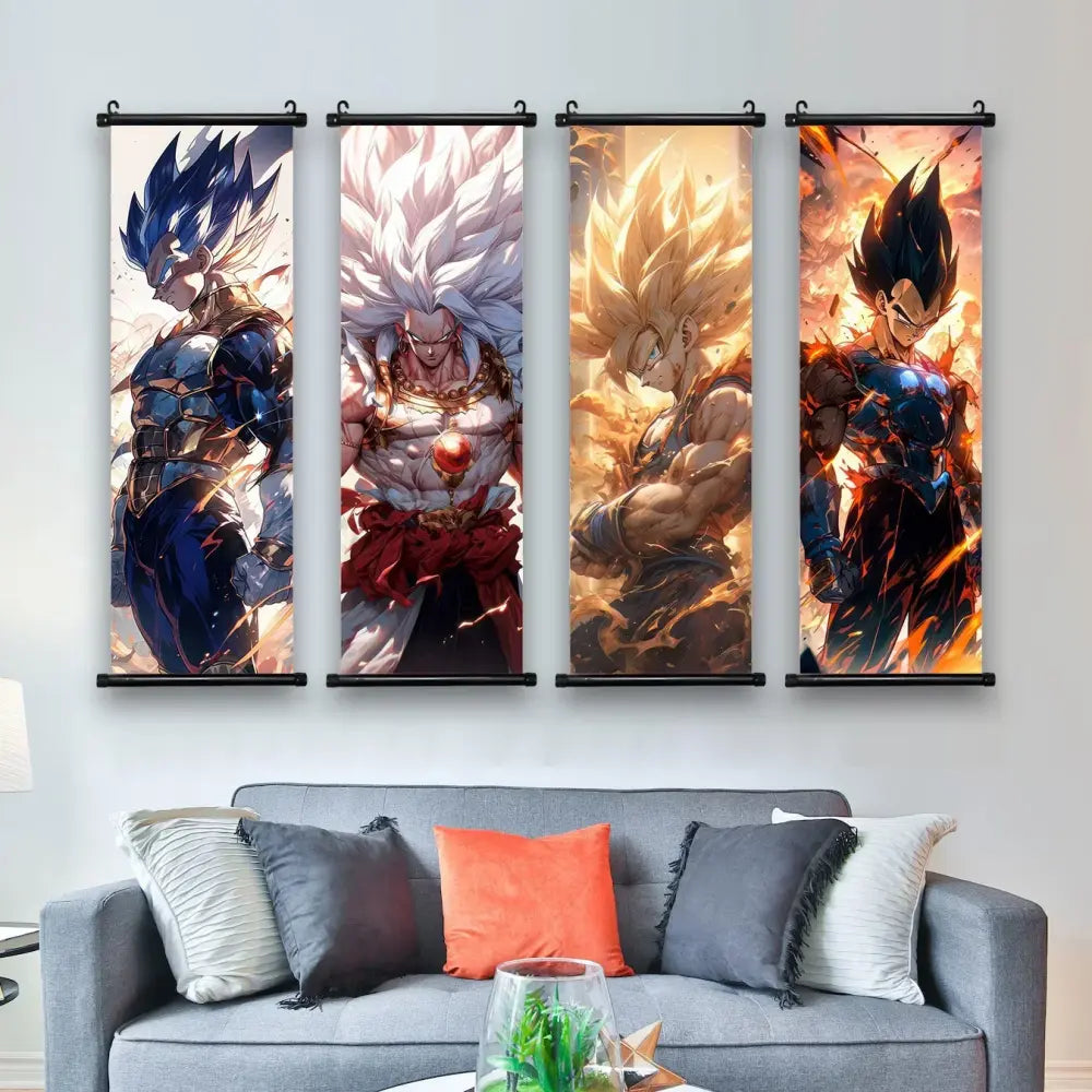 Toile Canvas Déroulante Goku & Vegeta Dragon Ball Z