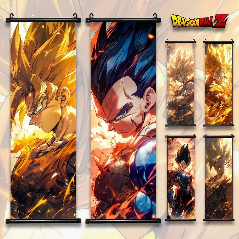 Toile Canvas Déroulante Goku & Vegeta Dragon Ball Z