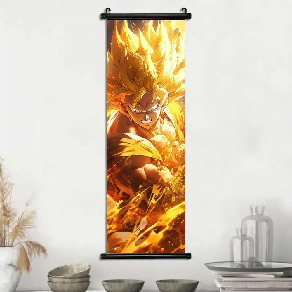 Toile Canvas Déroulante Goku & Vegeta Dragon Ball Z