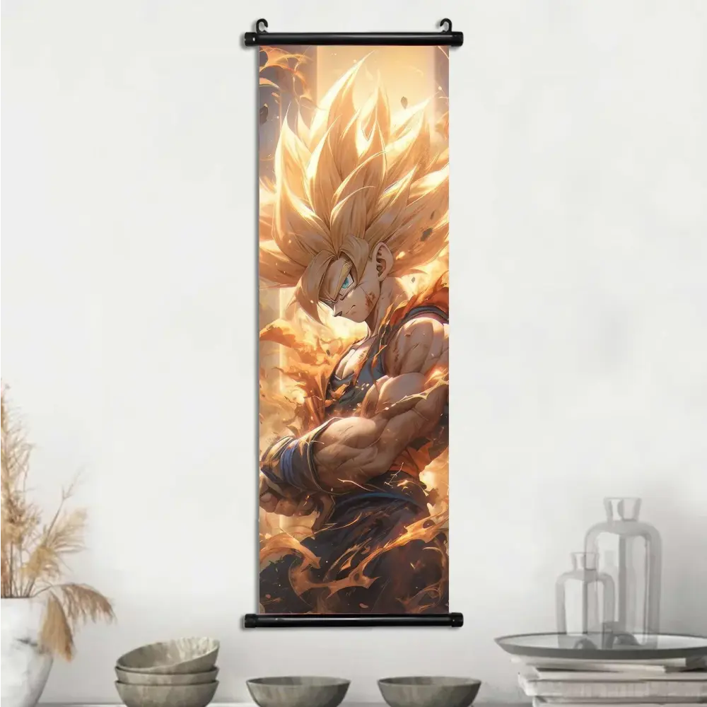 Toile Canvas Déroulante Goku & Vegeta Dragon Ball Z