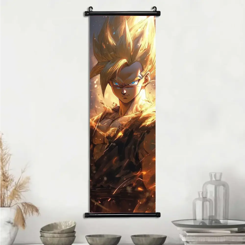 Toile Canvas Déroulante Goku & Vegeta Dragon Ball Z