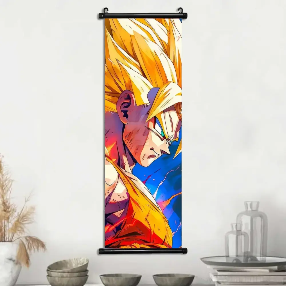 Toile Canvas Déroulante Goku & Vegeta Dragon Ball Z