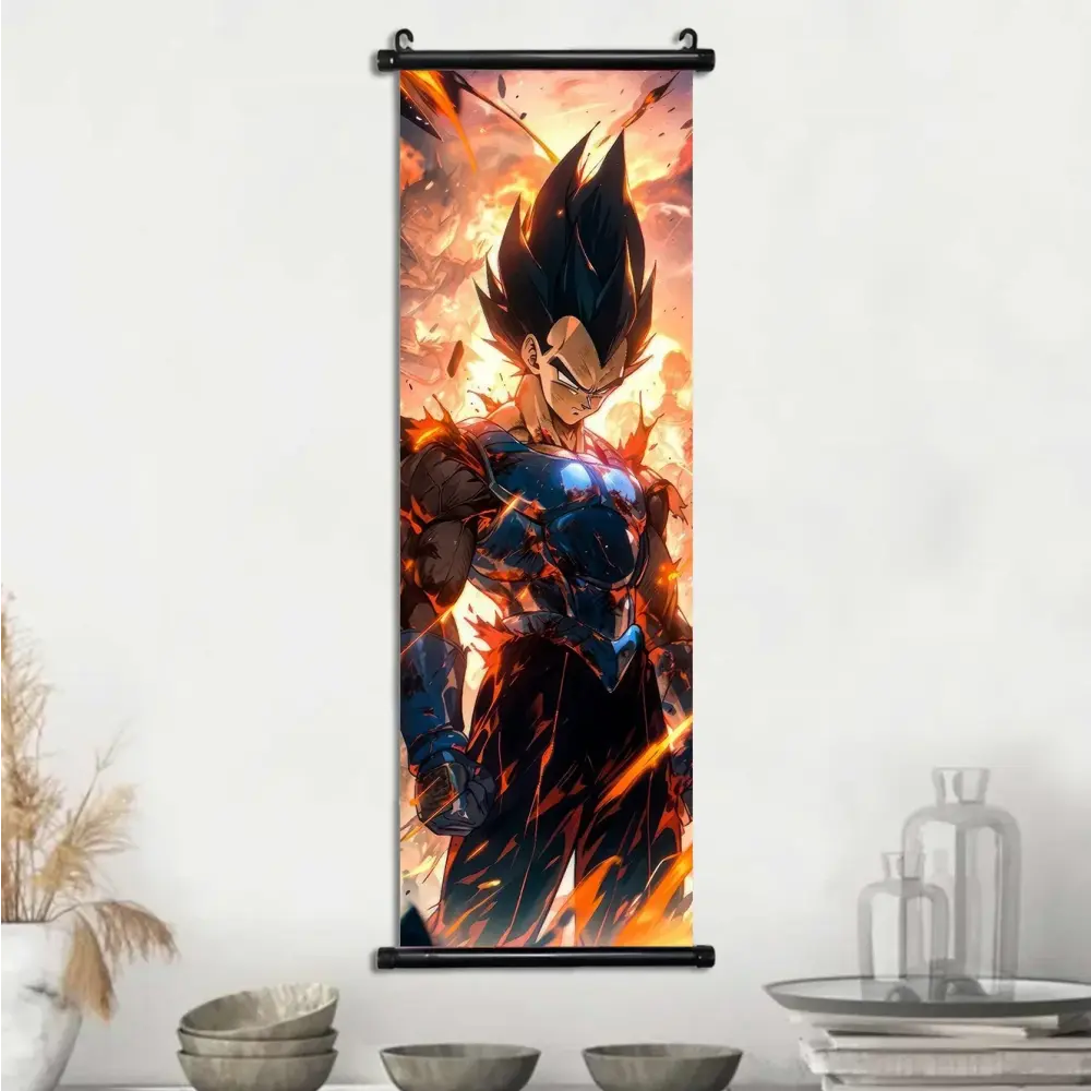 Toile Canvas Déroulante Goku & Vegeta Dragon Ball Z