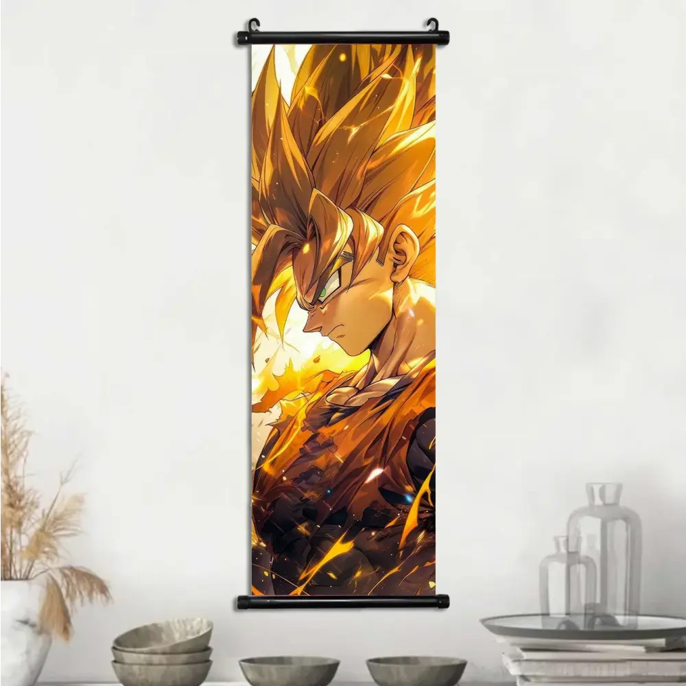Toile Canvas Déroulante Goku & Vegeta Dragon Ball Z