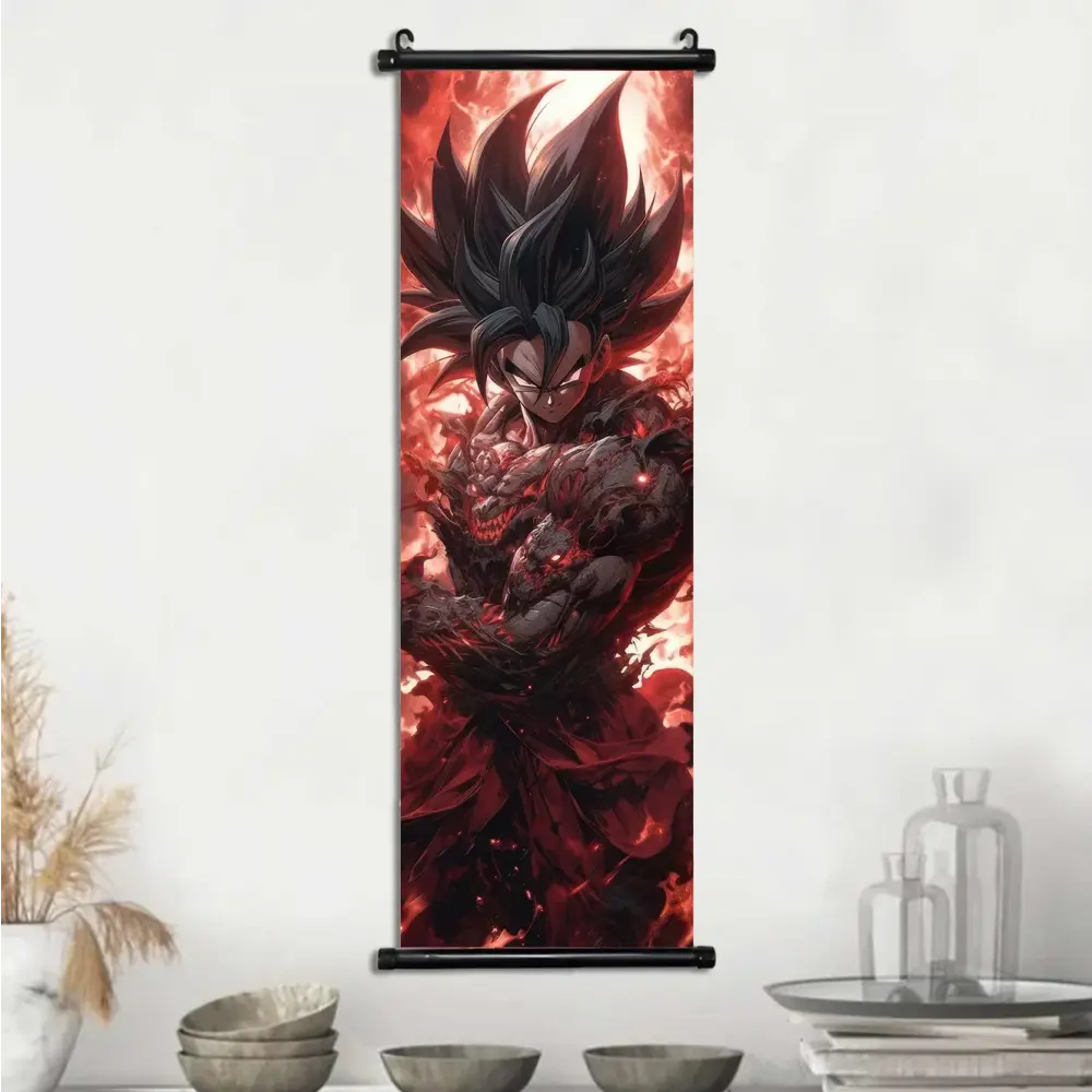 Toile Canvas Déroulante Goku & Vegeta Dragon Ball Z