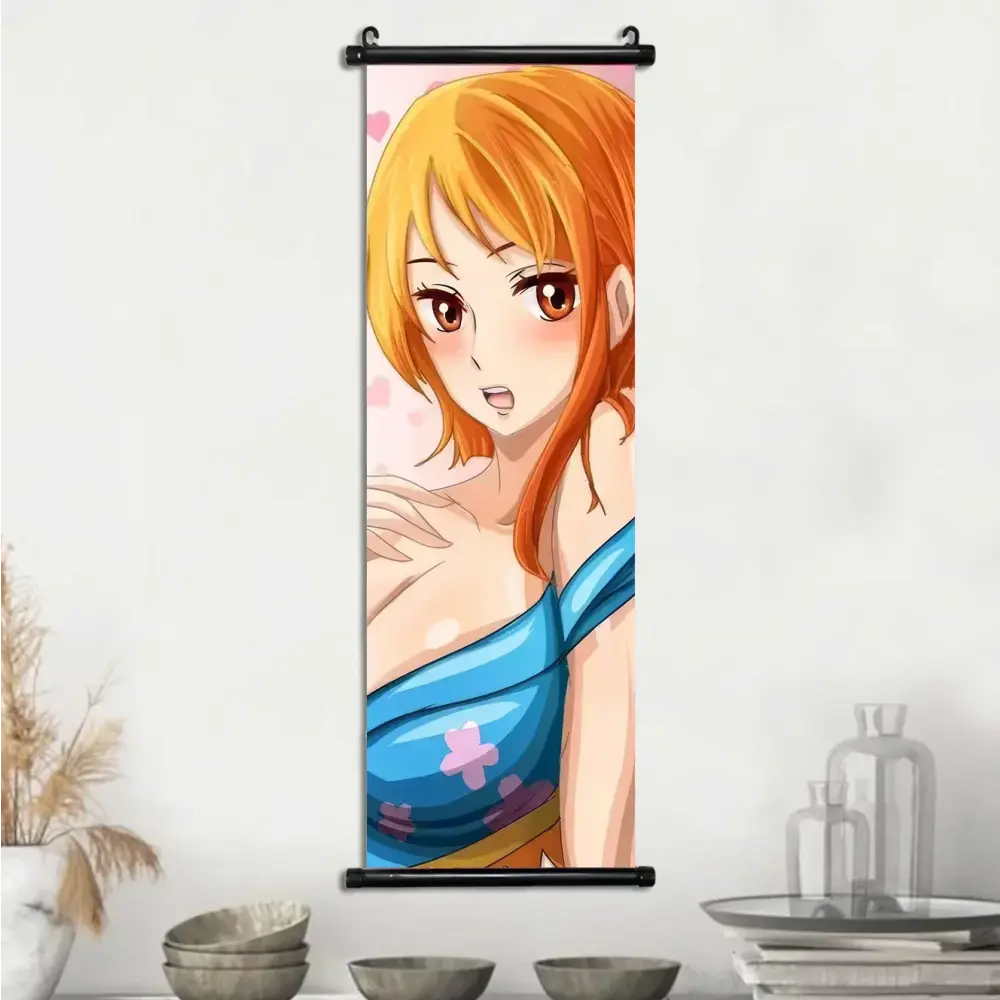 Toile Canvas Déroulante Nami, Boa Hancock & Yamato One Piece