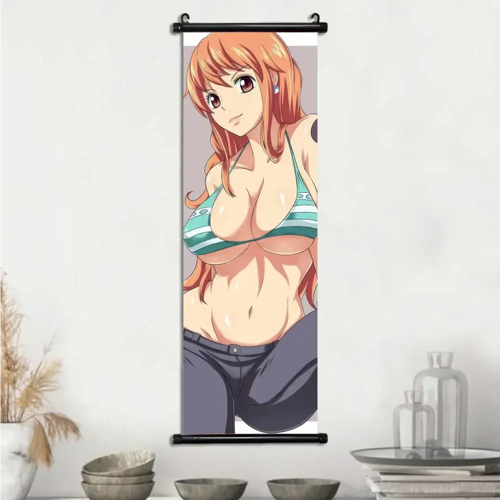 Toile Canvas Déroulante Nami, Boa Hancock & Yamato One Piece