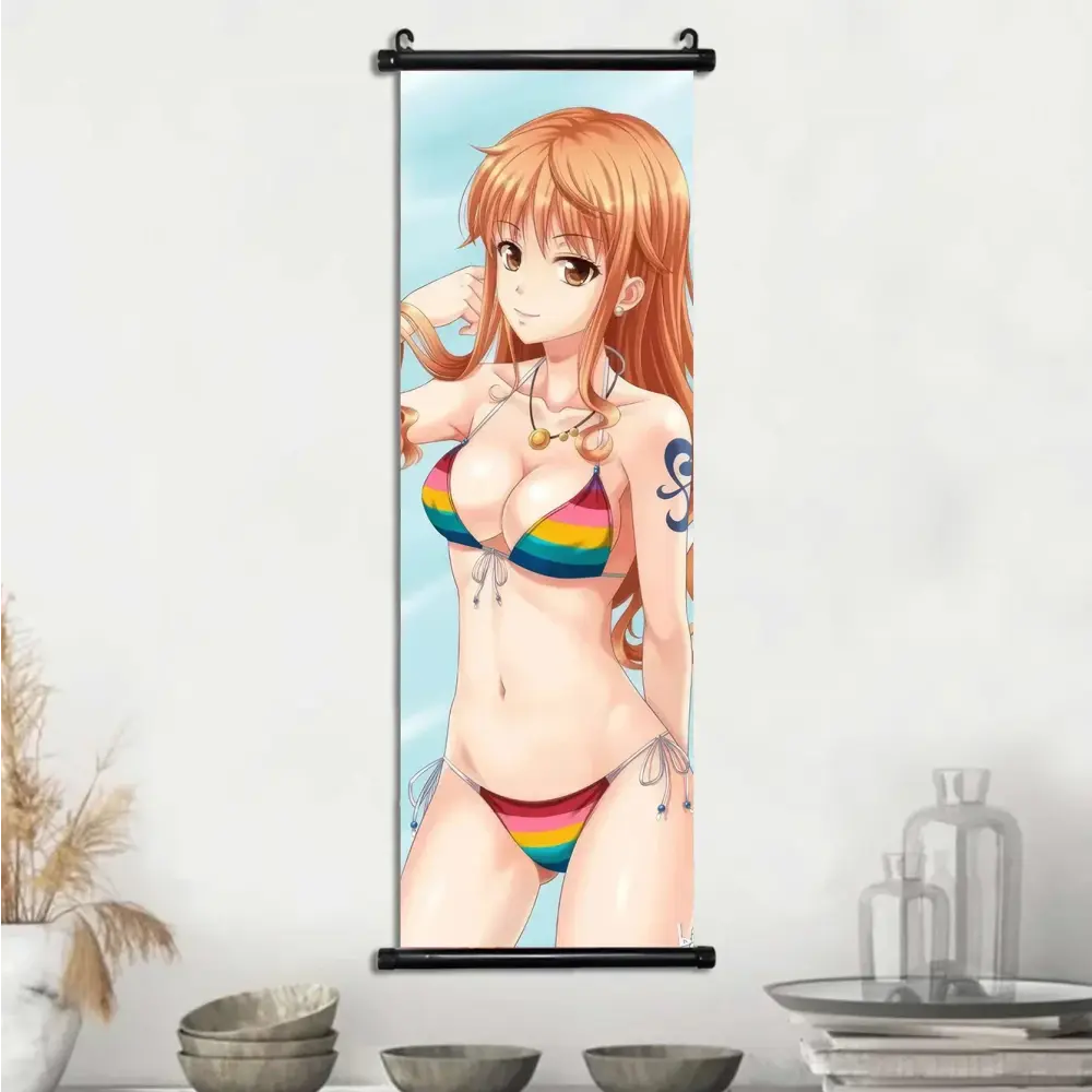 Toile Canvas Déroulante Nami, Boa Hancock & Yamato One Piece