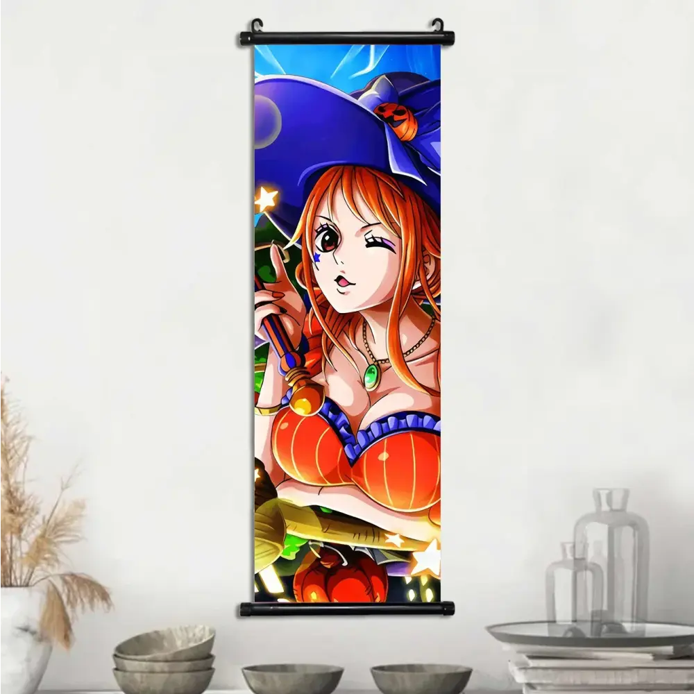Toile Canvas Déroulante Nami, Boa Hancock & Yamato One Piece