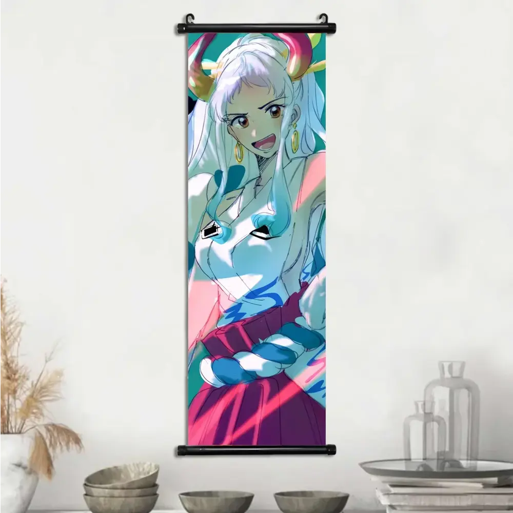 Toile Canvas Déroulante Nami, Boa Hancock & Yamato One Piece