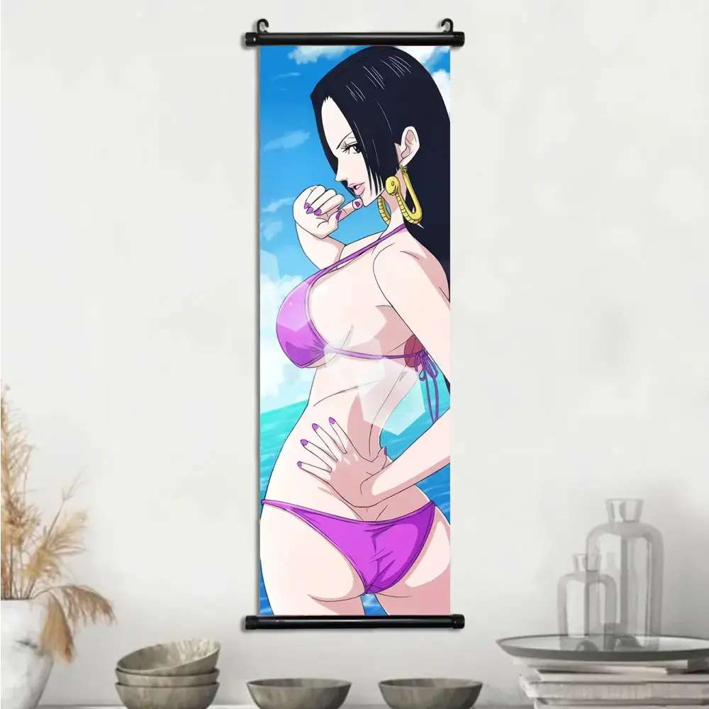 Toile Canvas Déroulante Nami, Boa Hancock & Yamato One Piece