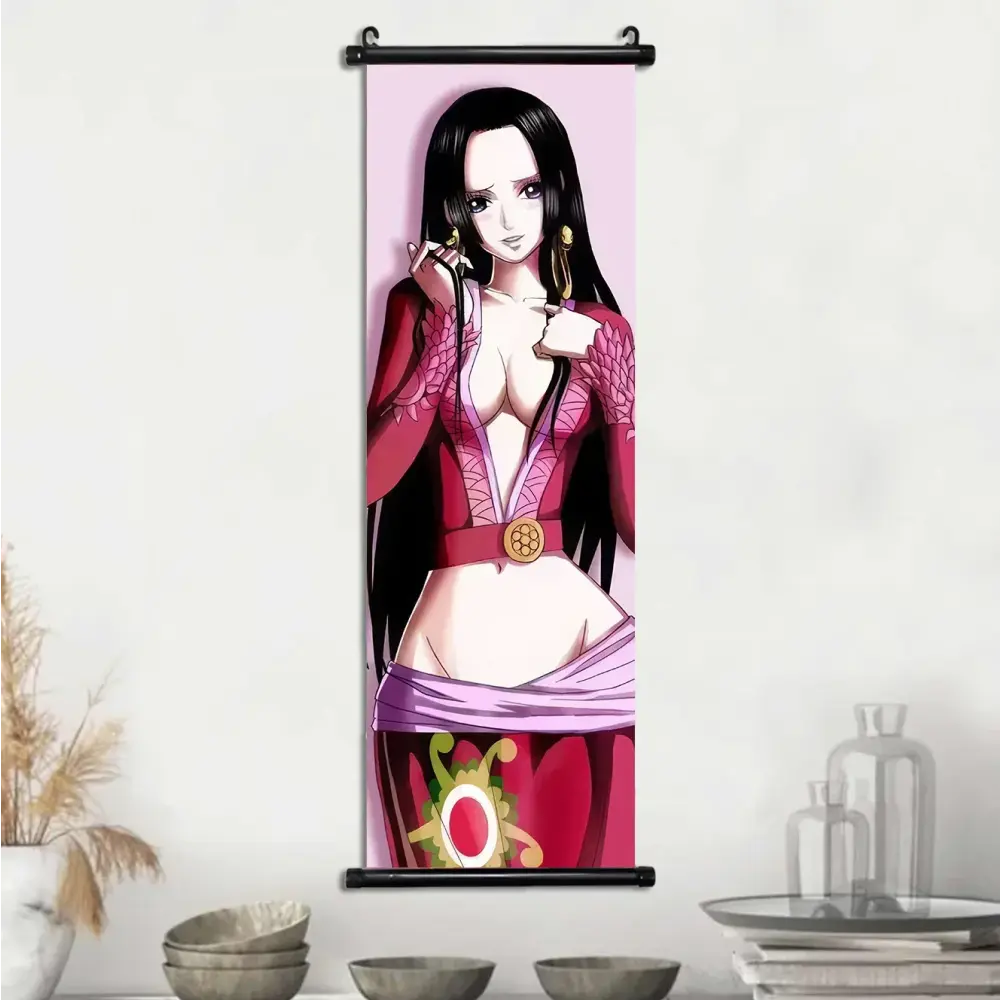 Toile Canvas Déroulante Nami, Boa Hancock & Yamato One Piece