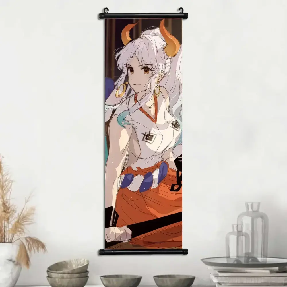 Toile Canvas Déroulante Nami, Boa Hancock & Yamato One Piece