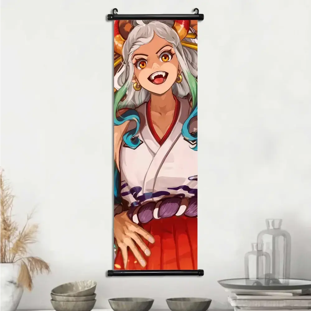 Toile Canvas Déroulante Nami, Boa Hancock & Yamato One Piece