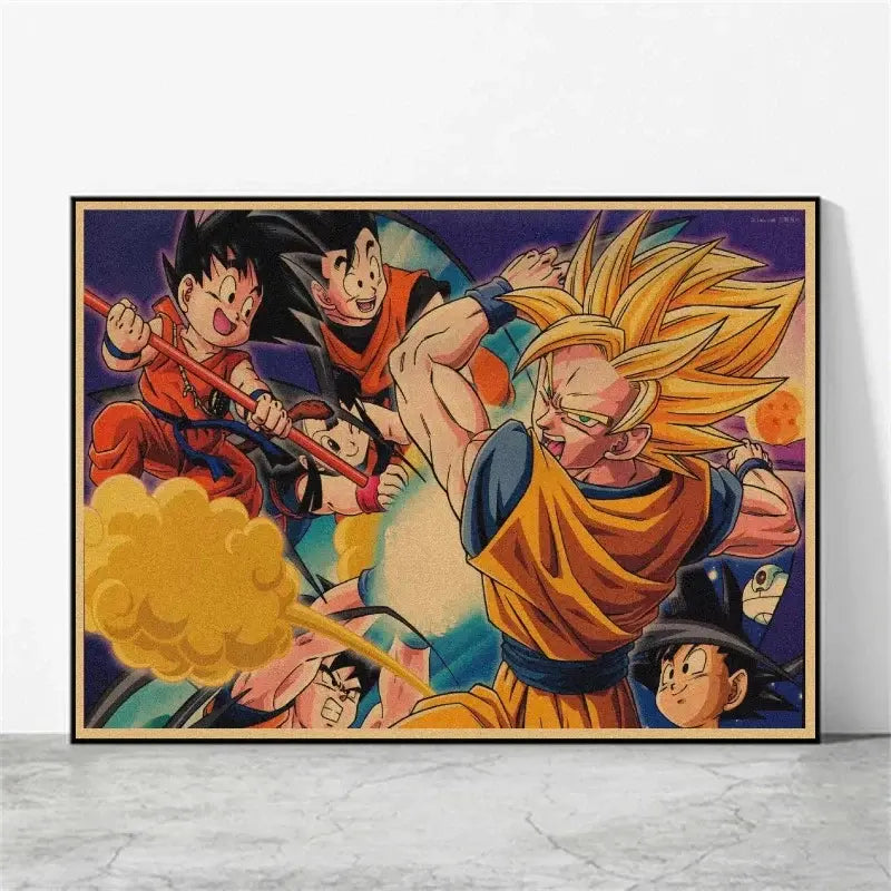 Toile Canvas Dragon Ball Z Poster Goku