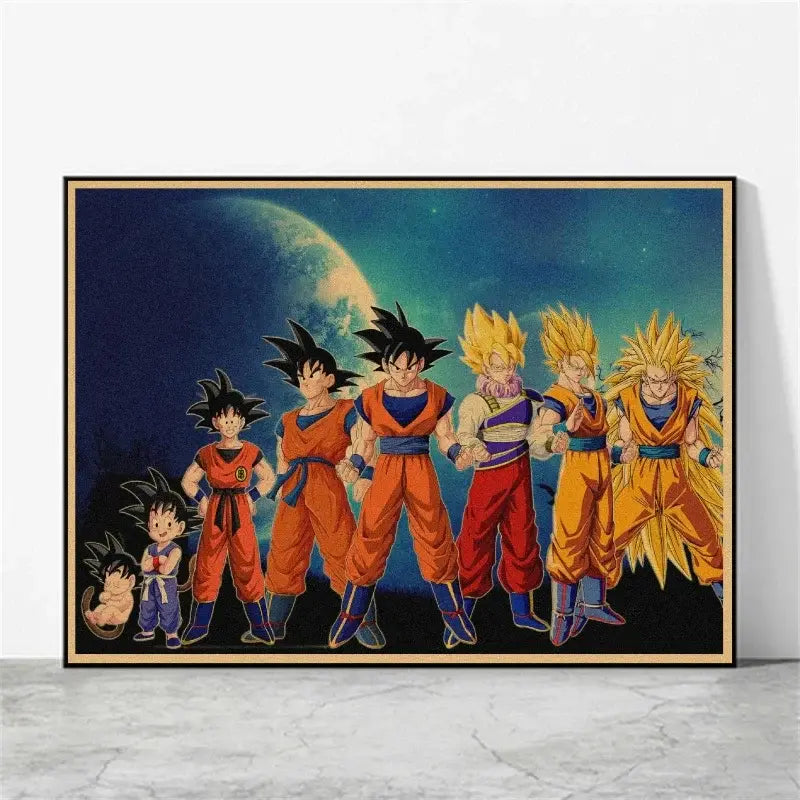Toile Canvas Dragon Ball Z Poster Goku
