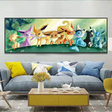 Toile Evoli Evolution Canvas Pokemon