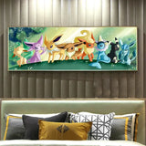 Toile Evoli Evolution Canvas Pokemon