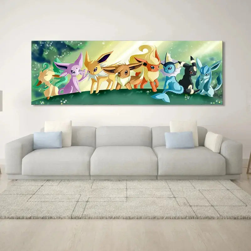 Toile Evoli Evolution Canvas Pokemon