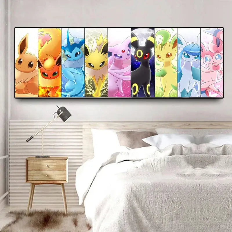 Toile Evoli Evolution Canvas Pokemon