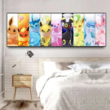 Toile Evoli Evolution Canvas Pokemon