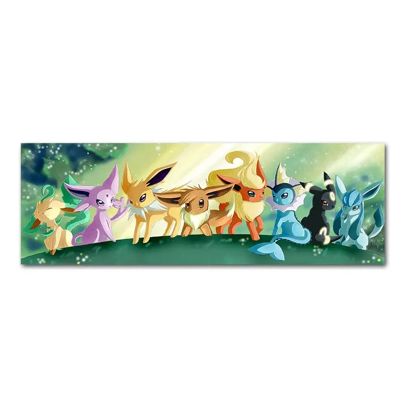Toile Evoli Evolution Canvas Pokemon