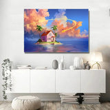 Toile Kame Sennin Déco Dragon Ball Z